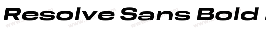 Resolve Sans Bold Nr字体转换